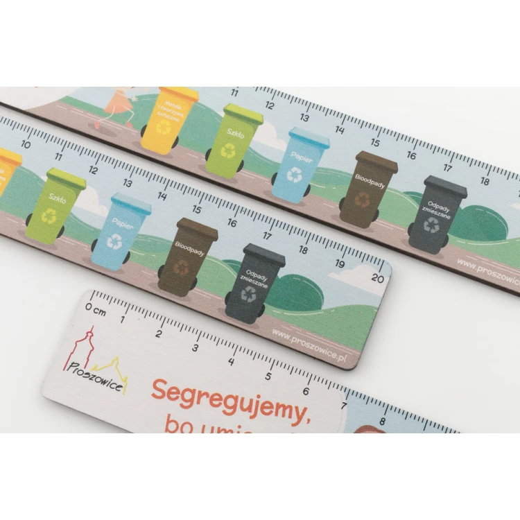 LINIJKI REKLAMOWE SZKOLNE z dowolnym kolorowym nadrukiem UV - LIN001