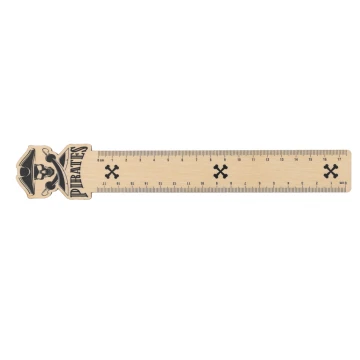 Linijki z drewna - Piraci - kolorowy druk UV - LIN006