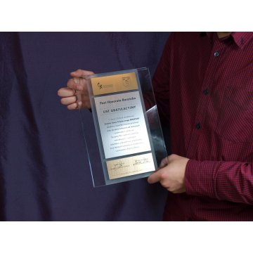 LIST GRATULACYJNY ZE SZKŁA - DSZ017