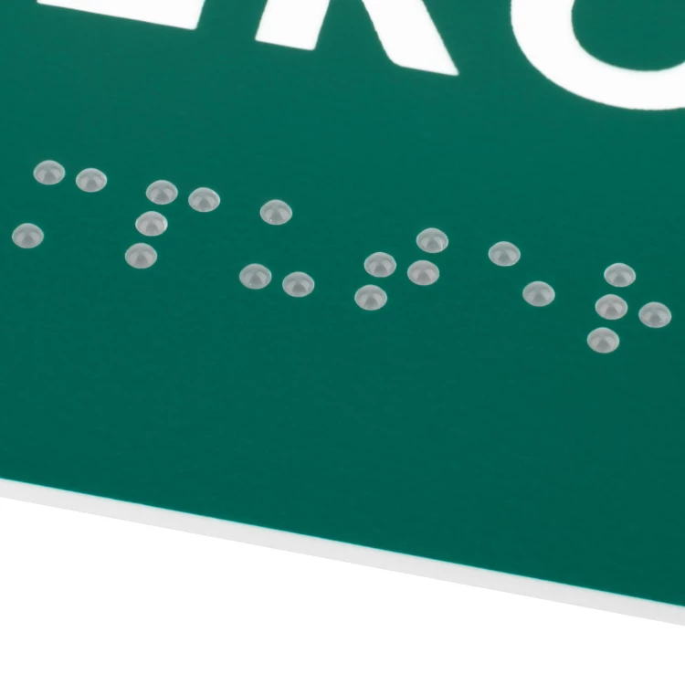 Logopeda - tabliczka na drzwi lub ścianę z pismem Braille'a - wym. 200x80mm - TAB563