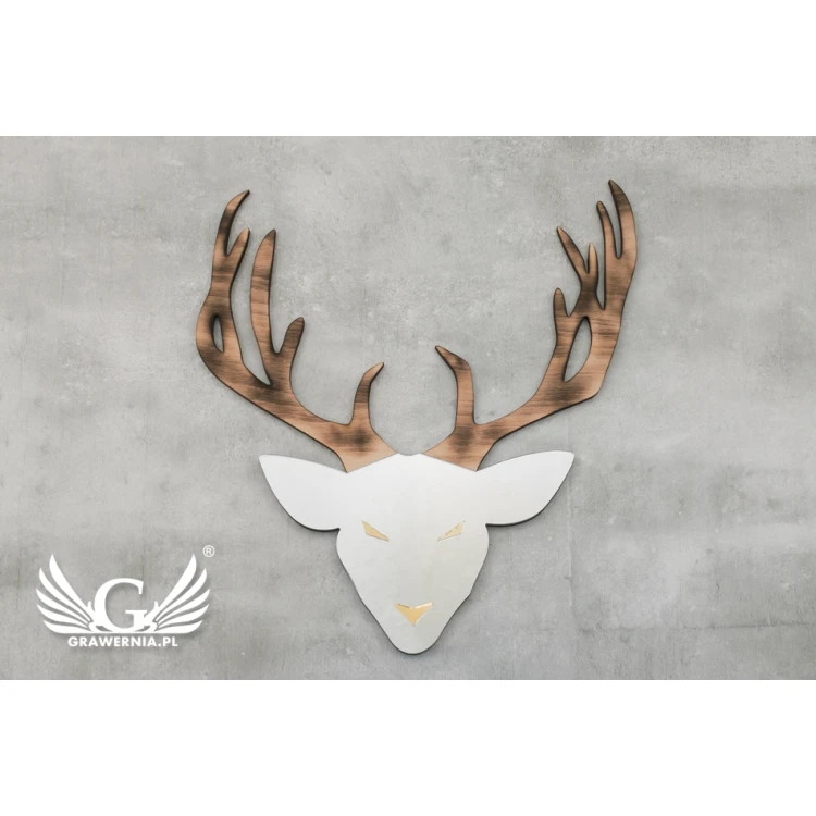 Lustro dekoracyjne z drewnem - WILD - LDK007