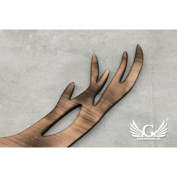 Lustro dekoracyjne z drewnem - WILD - LDK007