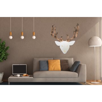 Lustro dekoracyjne z drewnem - WILD - LDK007