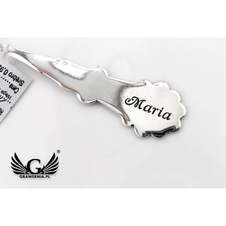 ŁYŻECZKA NA CHRZEST - ZEGAR 2 - Pamiątka Chrztu Świętego - wzór SRB021