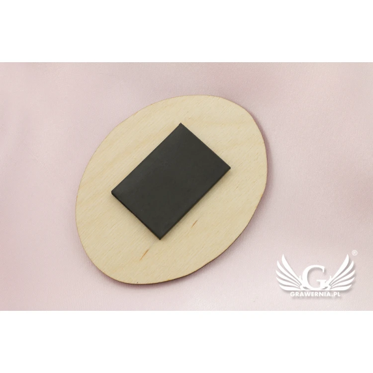 Magnesy drewniane zarezerwuj czas - grawerowane laserem - MGN007
