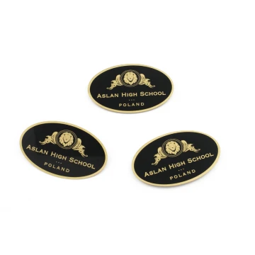 Magnesy mosiężne Exclusive z Twoim logo - wymiary: 50x30mm - PS032