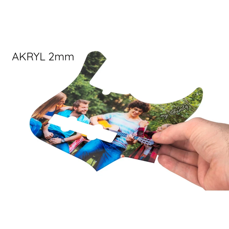 Pickguard maskownica do gitary basowej z Twoim dowolnym nadrukiem - MGB001