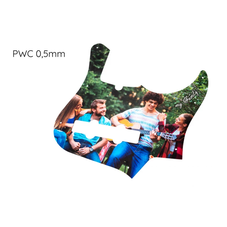 Pickguard maskownica do gitary basowej z Twoim dowolnym nadrukiem - MGB001