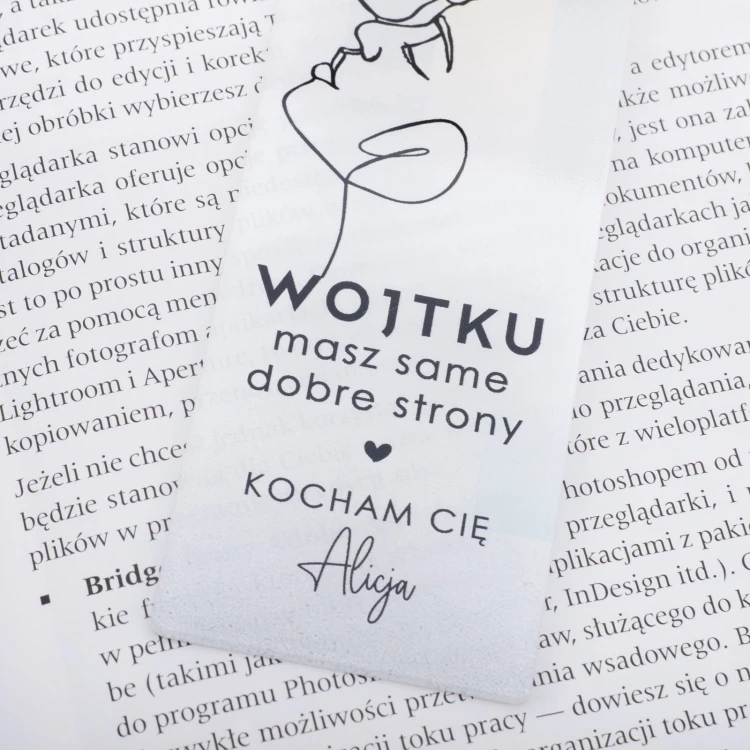 Masz same dobre strony - motywująca zakładka do książki z imieniem - ZAK015