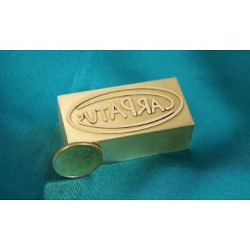 Matryca / Pieczęć do wyciskania logotypu w skórze na zimno - wymiary: 39x19mm
