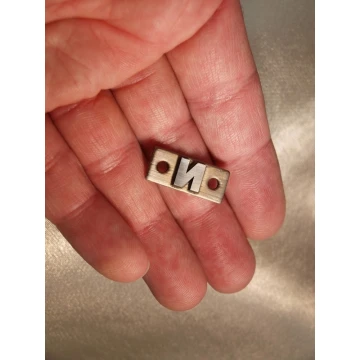 Matryca / stempel stalowy 23x10mm głębokość graweru około 1,5mm