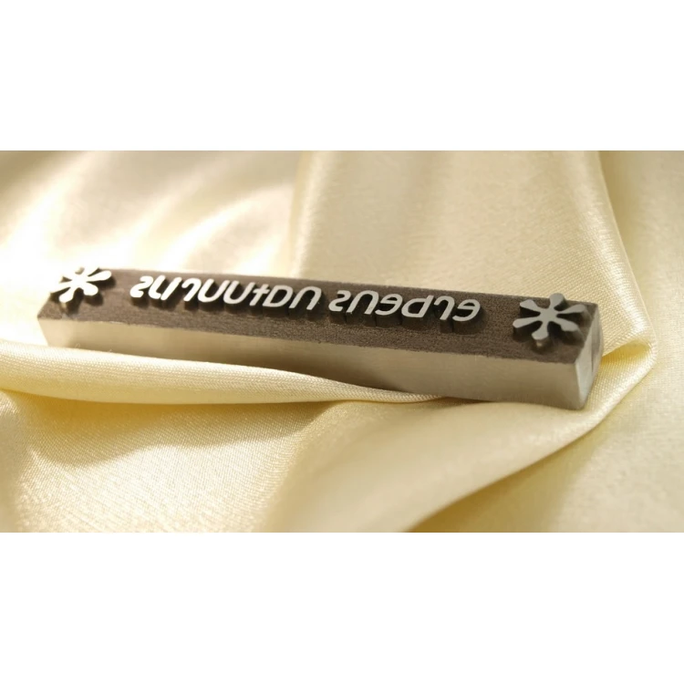 Matryca / stempel stalowy 78,5x11,8mm głębokość graweru około 1,5mm