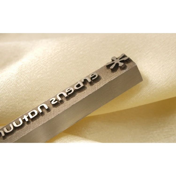 Matryca / stempel stalowy 78,5x11,8mm głębokość graweru około 1,5mm