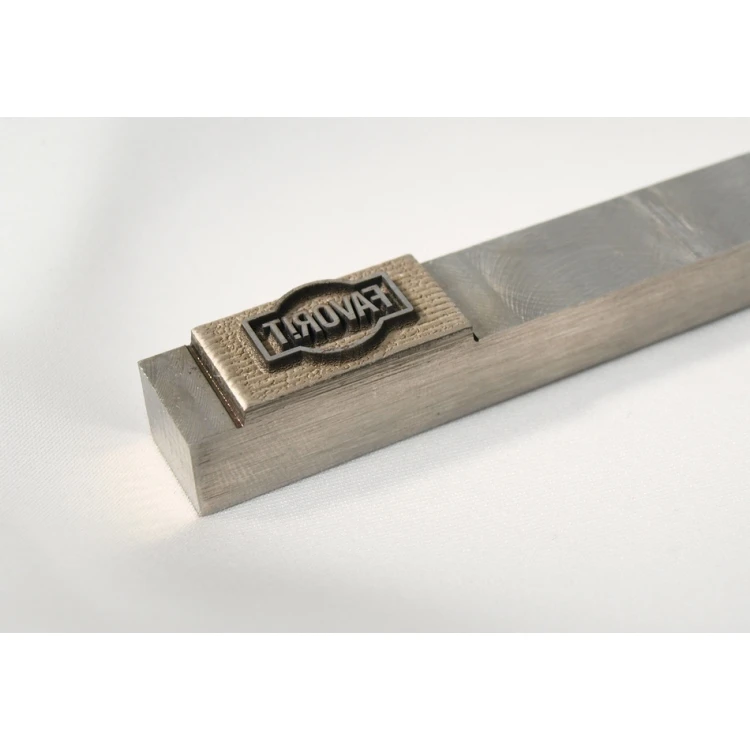 Matryca / stempel stalowy 20x10,2mm głębokość graweru około 1mm