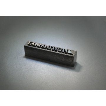 Matryca / stempel stalowy 42x7mm głębokość graweru około 1mm