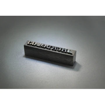Matryca / stempel stalowy 42x7mm głębokość graweru około 1mm