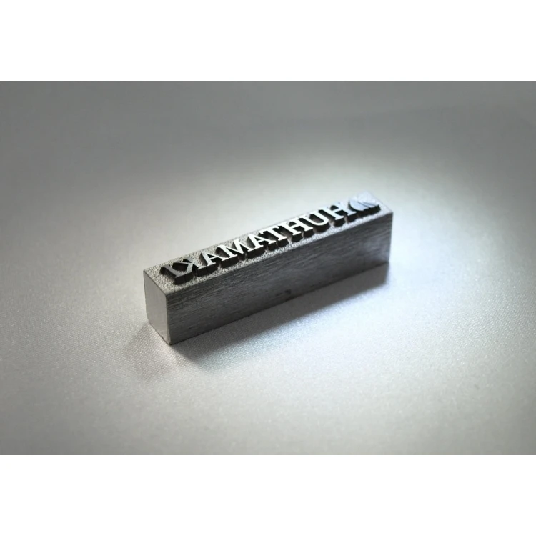 Matryca / stempel stalowy 42x7mm głębokość graweru około 1mm