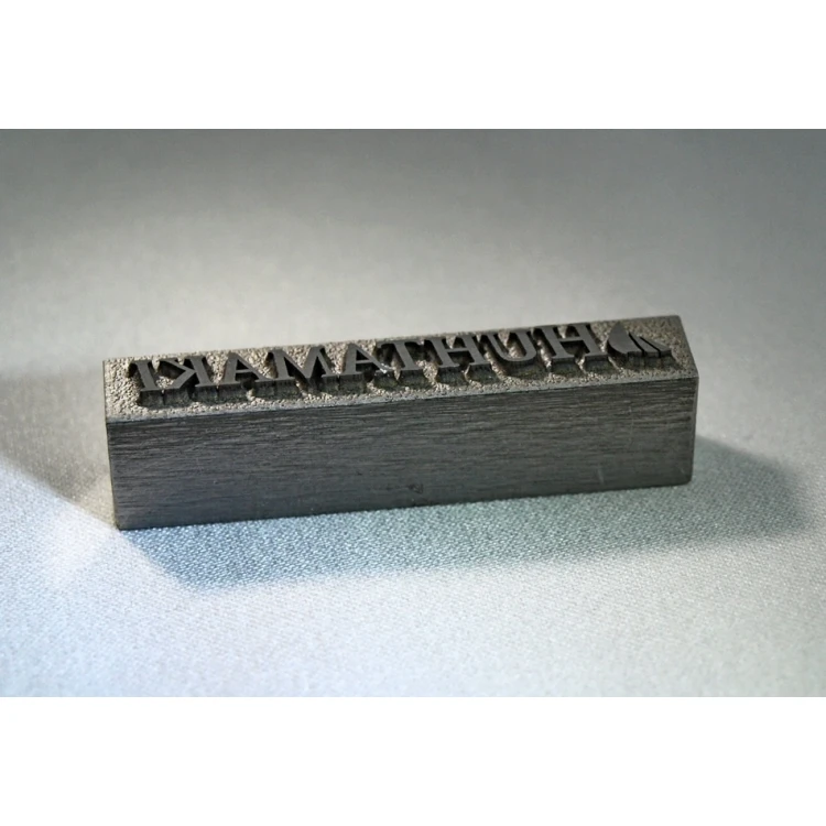 Matryca / stempel stalowy 42x7mm głębokość graweru około 1mm