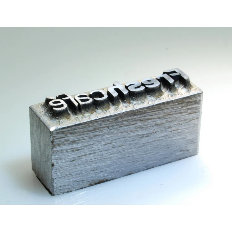 Matryca / stempel stalowy 16,8 x 3,5mm głębokość graweru około 1,3mm