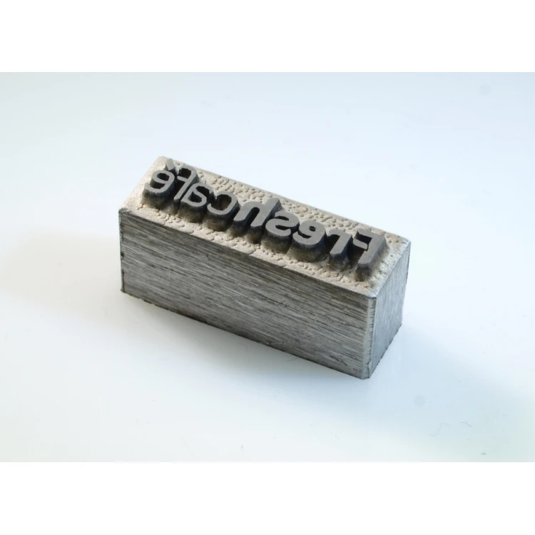 Matryca / stempel stalowy 16,8 x 3,5mm głębokość graweru około 1,3mm