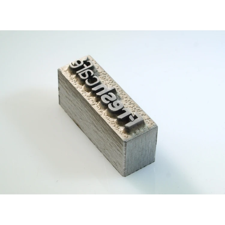 Matryca / stempel stalowy 16,8 x 3,5mm głębokość graweru około 1,3mm
