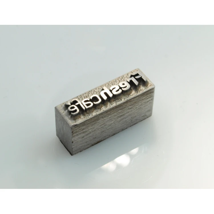 Matryca / stempel stalowy 16,8 x 3,5mm głębokość graweru około 1,3mm