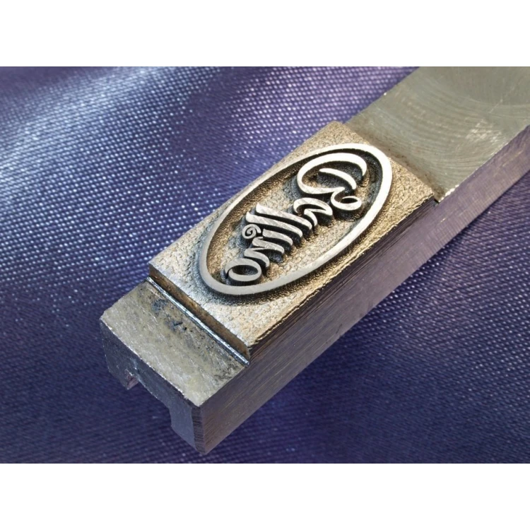 Matryca / stempel stalowy 20x10,2mm głębokość graweru około 1mm
