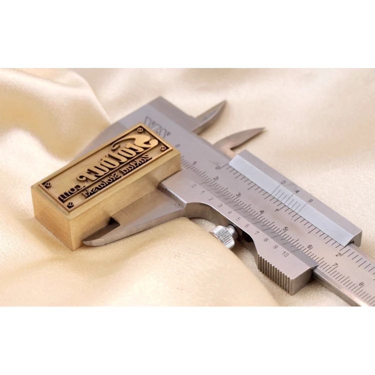 Matryca / stempel z mosiądzu 43x19mm głębokość graweru około 1,5mm