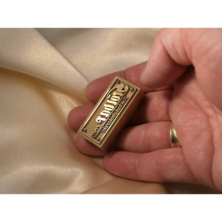 Matryca / stempel z mosiądzu 43x19mm głębokość graweru około 1,5mm