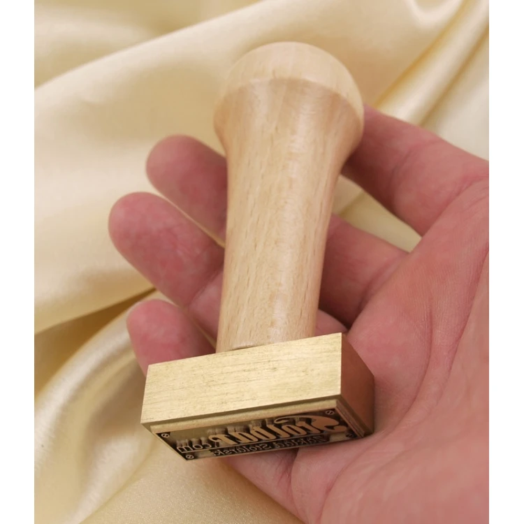 Matryca / stempel z mosiądzu 43x19mm głębokość graweru około 1,5mm