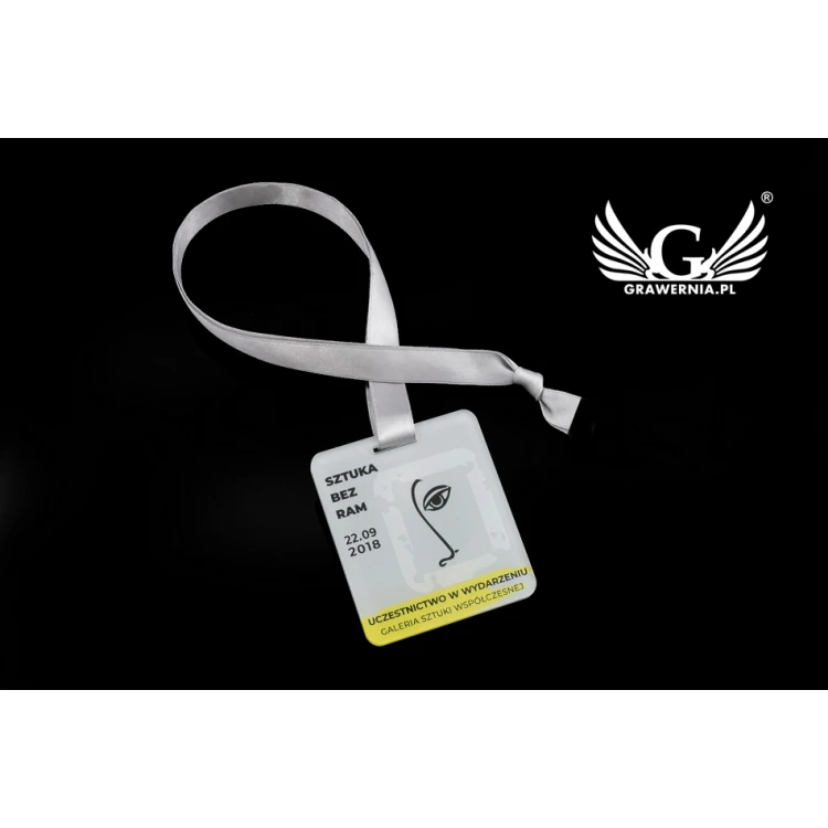 Medal akrylowy druk UV - Art - wymiary: 60x68mm - MGR071