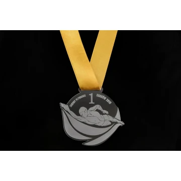 Medal akrylowy grawerowany laserem - wymiary: 90x75mm - gr. 3mm - MGR042
