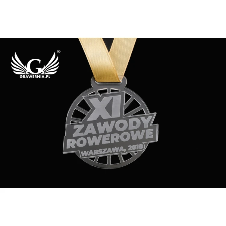 Medal akrylowy grawerowany laserem - średnica: 50mm - gr. 3mm - MGR047