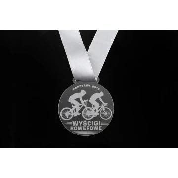 Medal akrylowy grawerowany laserem - średnica: 70mm - gr. 3mm - MGR045