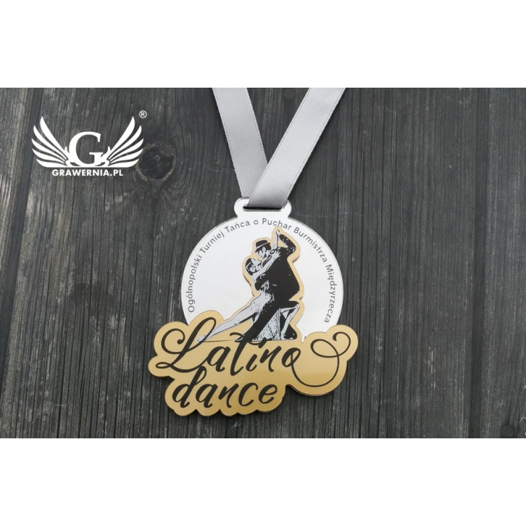 Medal Premium - Latina dance - wymiary: 76x75mm - druk UV - MGR065