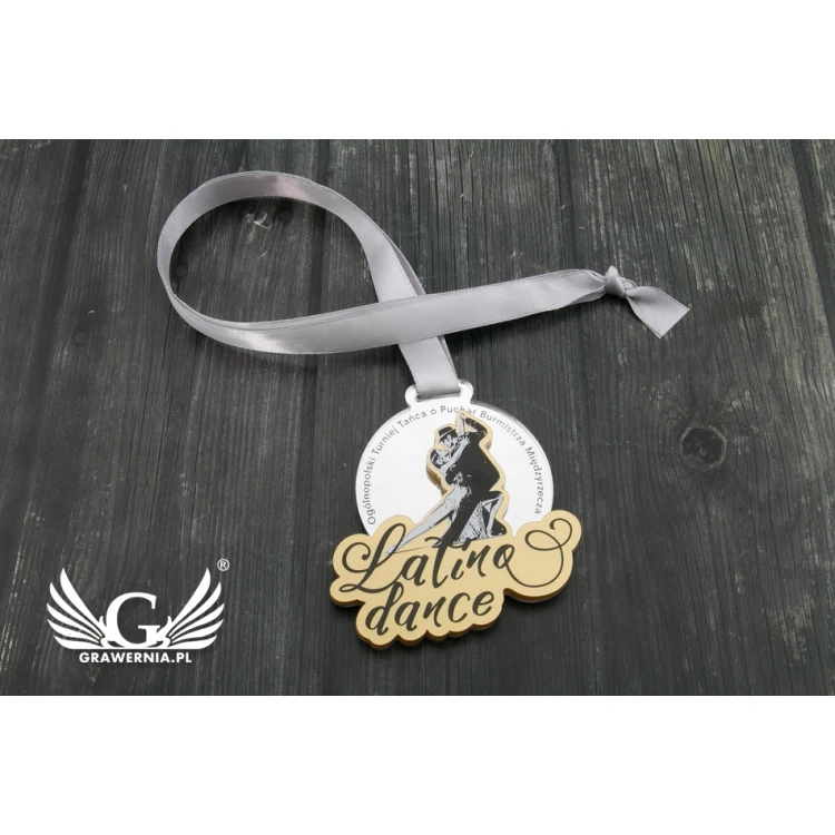 Medal Premium - Latina dance - wymiary: 76x75mm - druk UV - MGR065