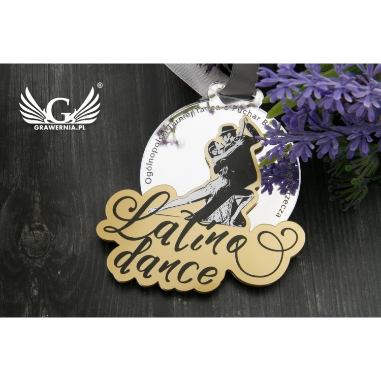Medal Premium - Latina dance - wymiary: 76x75mm - druk UV - MGR065
