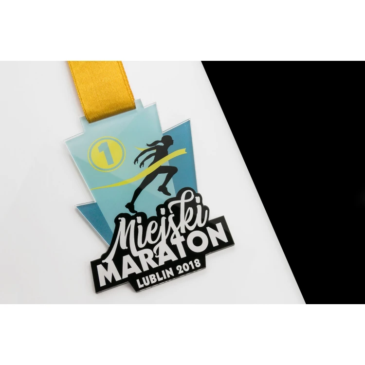 Medal akrylowy - Maraton - wymiary: 70x93mm - druk UV - MGR066
