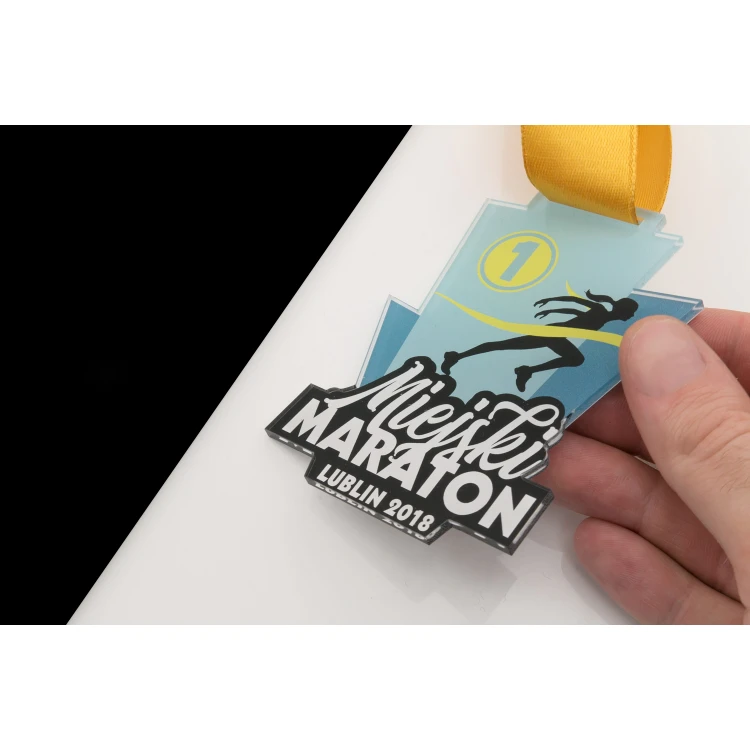 Medal akrylowy - Maraton - wymiary: 70x93mm - druk UV - MGR066