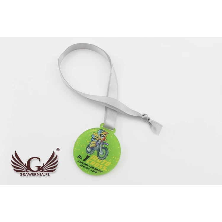Medal akrylowy druk UV - Motocross - średnica: 60mm - MGR064