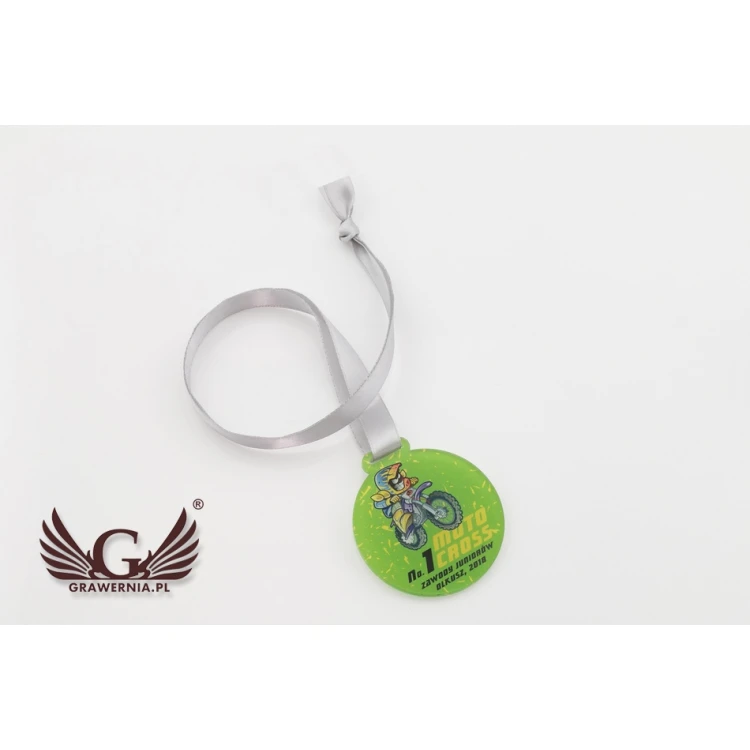 Medal akrylowy druk UV - Motocross - średnica: 60mm - MGR064