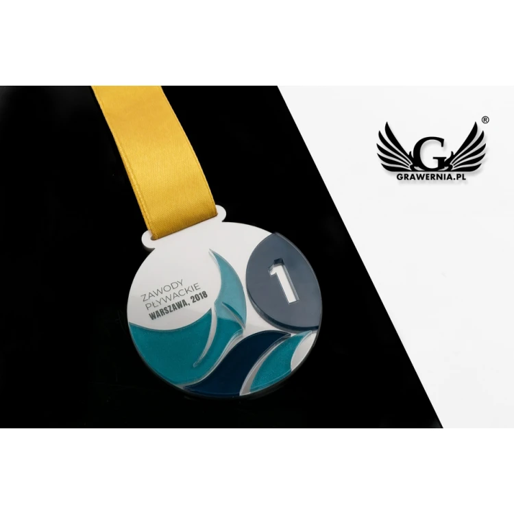 Medal Premium - Pływactwo - średnica: 70mm - MGR069