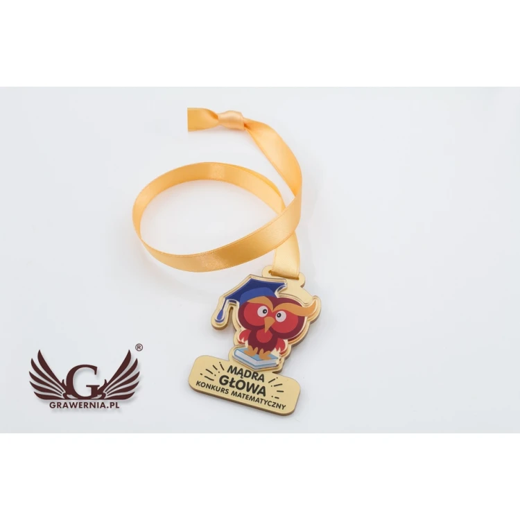 Medal Premium - Sowa - wymiary: 65x50mm - druk UV - MGR067