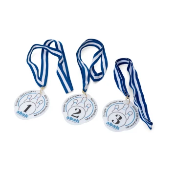 Medal akrylowy z dowolnym nadrukiem UV - wymiary: 91x100mm - MGR094