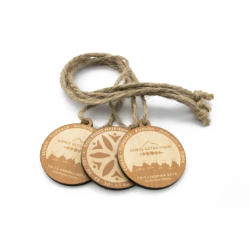 Medal drewniany Górski Szlak - śr. 80mm - gr. 5mm - druk UV - MGR027