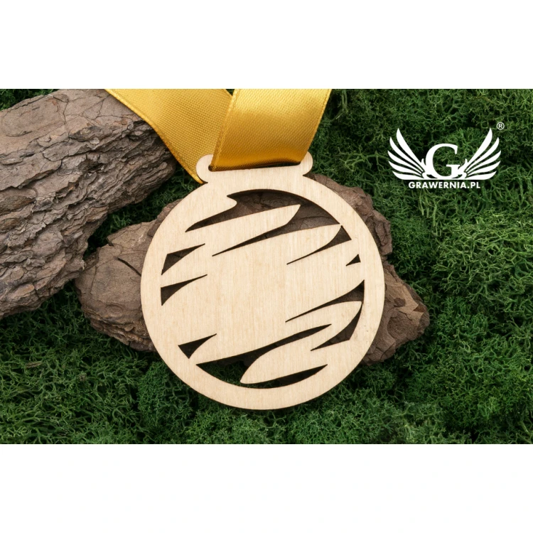 Medal drewniany grawerowany laserem - średnica: 70mm - gr. 3mm - MGR033