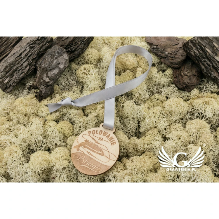 Medal drewniany grawerowany laserem - średnica: 60mm - gr. 3mm - MGR035