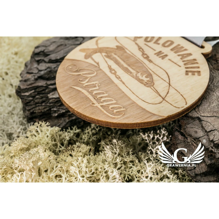Medal drewniany grawerowany laserem - średnica: 60mm - gr. 3mm - MGR035