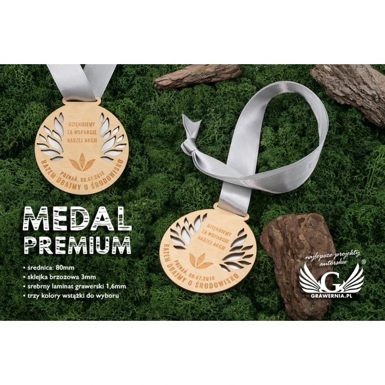 Medal Premium - Natura - średnica: 80mm - MGR075