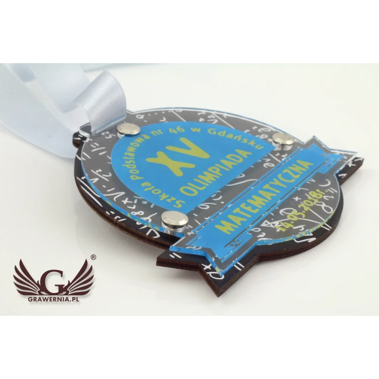 Medal drewniany Prymus - średnica 97mm - druk UV - MGR005